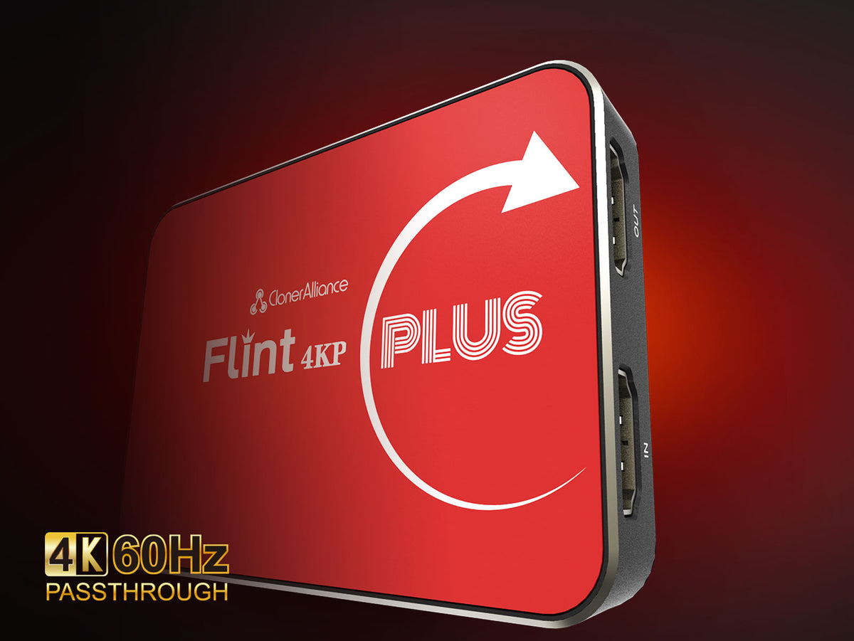 ClonerAlliance Flint 4KP Plus - A Super Portable HDMI to USB 3.0 Game  Capture Device.