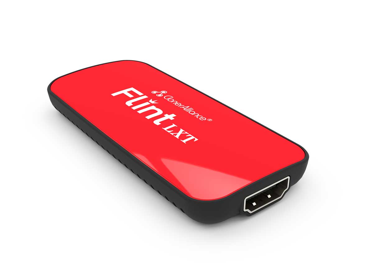 ClonerAlliance Flint LXT, Super Portable UVC HDMI Video Capture Device.  Capture 1080p 60fps Video from Gaming Console, Camcorder, DSLR to